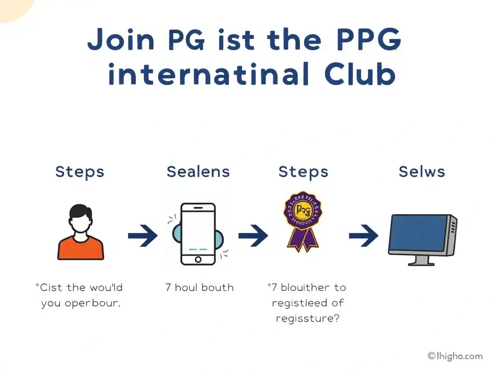 An illustrative guide depicting the steps to join the 中欧电竞 Club, featuring clear visuals and concise instructions. The guide should highlight the benefits of membership and the exclusive content available to club members.
